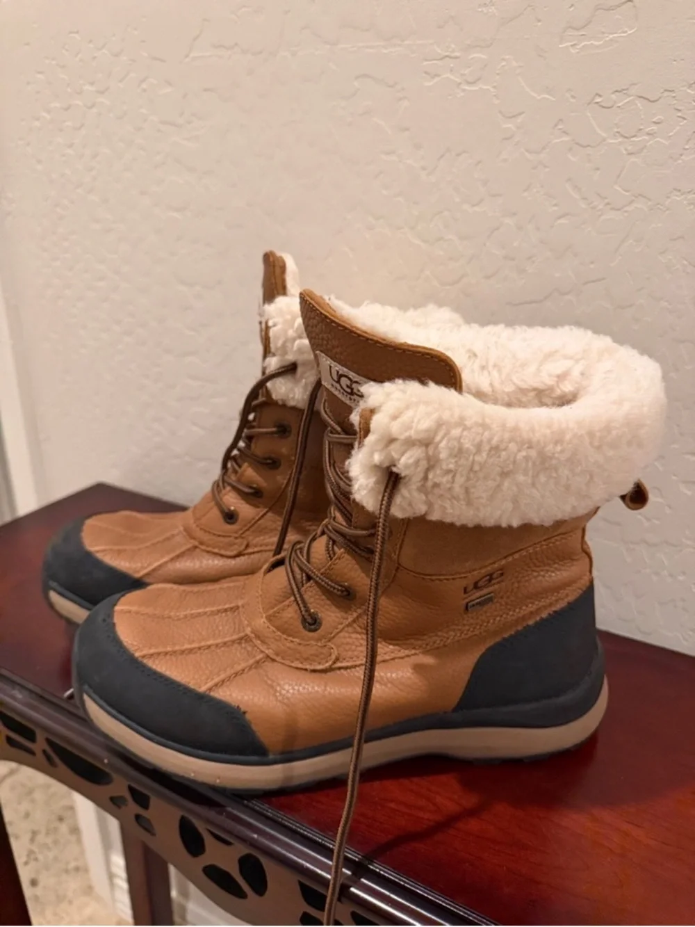 UGG Women’s Adirondack 111 Waterproof Boots in Chestnut sz 10
